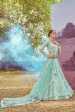 Aastha Fashion Seagreen Organza Embroidery Lehenga Choli Cheap